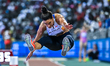 Ivana Spanovic of Serbia competes in the women's Triple Jump at the Diamond League Doha Me...