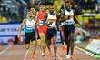 Masalela Tshepiso of Botswana competes in the men's 800m final at the Diamond League Doha...