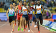 Masalela Tshepiso of Botswana competes in the men's 800m final at the Diamond League Doha...