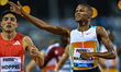 Masalela Tshepiso of Botswana competes in the men's 800m final at the Diamond League Doha...