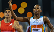 Masalela Tshepiso of Botswana competes in the men's 800m final at the Diamond League Doha...