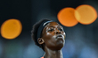 Chepchirchir Nelly of Kenya competes in the women's 1500m at the Diamond League Doha Meeti...