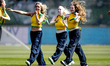 The atmosphere in the stadium during the match between ADO and Telstar (play-off) at the B...