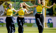 The atmosphere in the stadium during the match between ADO and Telstar (play-off) at the B...