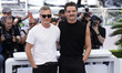 Joaquin Phoenix and Pedro Pascal  during the ''Eddington'' photocall at the 78th annual Ca...