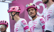 Richard Carapaz of Colombia and Team EF Education - EasyPost is present before the 108th G...