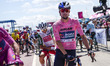 Primoz Roglic of Slovenia and Team Red Bull - BORA - hansgrohe stands before the 108th Gir...
