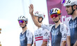 Thomas Pidcock of Great Britain and Team Q36.5 Pro Cycling Team is present before the 108t...