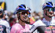 Primoz Roglic of Slovenia and Team Red Bull - BORA - hansgrohe stands before the 108th Gir...