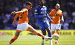 Myles Hippolyte of AFC Wimbledon passes the ball during the Sky Bet League 2 Play Off Semi...