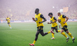 Serhou Guirassy of Borussia Dortmund celebrates his team's first goal during the Bundeslig...