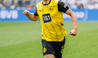 Marcel Sabitzer of Borussia Dortmund celebrates his team's second goal during the Bundesli...