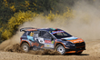 Armindo ARAUJO (PRT) and Luis RAMALHO (PRT) drive a SKODA Fabia Evo during SS5 Arganil of...