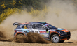 Armindo ARAUJO (PRT) and Luis RAMALHO (PRT) drive a SKODA Fabia Evo during SS5 Arganil of...