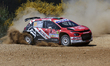 Jose Fontes (PRT) and Ines Ponte (PRT) drive a Citroen C3 during SS5 Arganil of the WRC Vo...