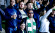 Supporters of FC Dordrecht attend the match between Dordrecht and De Graafschap (play-off)...