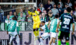 FC Dordrecht goalkeeper Celton Biai is present during the match between Dordrecht and De G...