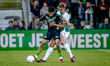 De Graafschap forward Tristan van Gilst and FC Dordrecht defender Sem Valk play during the...