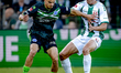De Graafschap forward Tristan van Gilst and FC Dordrecht defender Sem Valk play during the...