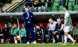 FC Dordrecht trainer Melvin Boel is present during the match between Dordrecht and De Graa...