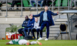 FC Dordrecht trainer Melvin Boel is present during the match between Dordrecht and De Graa...
