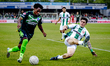 De Graafschap forward Wanya Marcal-Madivadua and FC Dordrecht midfielder Gabriele Parlanti...