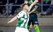 FC Dordrecht forward Devin Haen and De Graafschap defender Rio Hillen participate in the m...