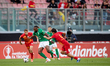 Elvis Mashike Sukisa (center) of Floriana is in action during the Meridianbet FA Trophy 24...