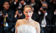 Jennifer Lawrence attends the ''Die My Love'' red carpet at the 78th annual Cannes Film Fe...