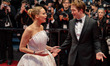 Jennifer Lawrence and Robert Pattinson attend the ''Die My Love'' red carpet at the 78th a...