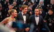 Jennifer Lawrence and Robert Pattinson attend the ''Die My Love'' red carpet at the 78th a...