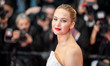 Jennifer Lawrence attends the ''Die My Love'' red carpet at the 78th annual Cannes Film Fe...