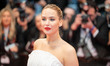 Jennifer Lawrence attends the ''Die My Love'' red carpet at the 78th annual Cannes Film Fe...