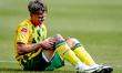 ADO Den Haag forward Cameron Peupion participates in the match ADO - Telstar (play-off) at...