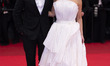 Robert Pattinson and Jennifer Lawrence  during  the ''Die My Love'' red carpet at the 78th...