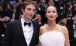 Robert Pattinson and Jennifer Lawrence  during  the ''Die My Love'' red carpet at the 78th...