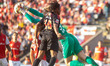 Lukas plays during the Liga Portugal match between SC Braga and SL Benfica at Estadio Muni...