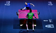 Ovidiu Ionescu of Romania competes against Noshad Alamiyan of Iran during the men's Single...