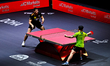 Patrick Franziska of Germany competes against Cheng-Ting Liao of Chinese Taipei during the...