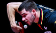 Patrick Franziska of Germany competes against Cheng-Ting Liao of Chinese Taipei during the...