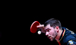 Patrick Franziska of Germany competes against Cheng-Ting Liao of Chinese Taipei during the...
