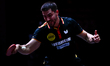 Patrick Franziska of Germany competes against Cheng-Ting Liao of Chinese Taipei during the...