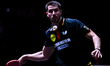 Patrick Franziska of Germany competes against Cheng-Ting Liao of Chinese Taipei during the...