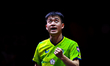 Cheng-Ting Liao of Chinese Taipei competes against Patrick Franziska of Germany during the...
