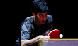Nandan Naresh of the United States competes against Chuqin Wang of China during the men's...