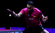 Alberto Mino of Ecuador competes against Benedikt Duda of Germany during the men's Singles...