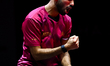 Mohammed Abdulwahhab of Qatar competes against Alfred Dela Pena of New Zealand during the...