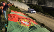 Driver Sami Pajari and co-driver Marko Salminen of the team Toyota Gazoo Racing WRT, in a...