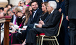 U.S. Vice President JD Vance attends the inaugural outdoor mass of Pope Leo XIV in Vatican...
