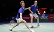 William Kryger Boe (L) and Christian Faust Kjaer (R) of Denmark compete against Soh Wooi Y...